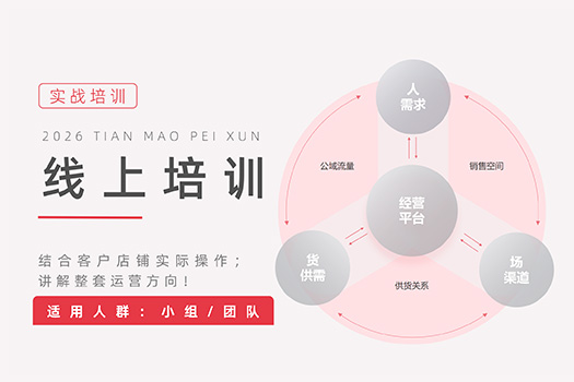 线上实战培训_天猫店铺实操直播教学_签合同赠工具