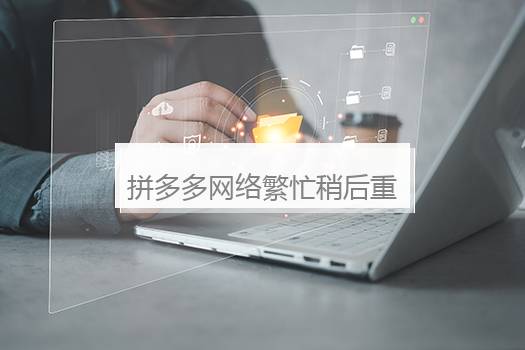 拼多多网络繁忙稍后重试怎么消除？拼多多网页版显示网络繁忙