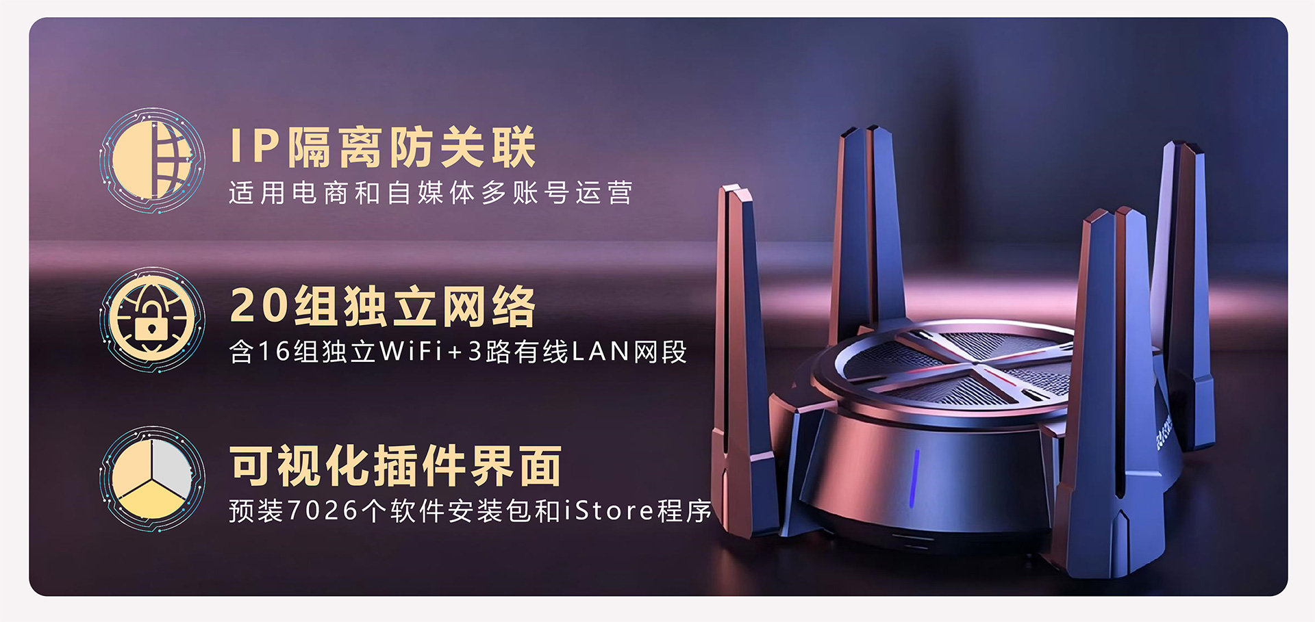 诚恒电商ip网络隔离软路由器