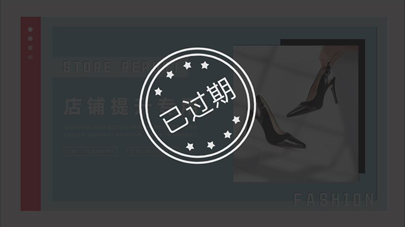 女鞋天猫店铺提升PPT模板No.101