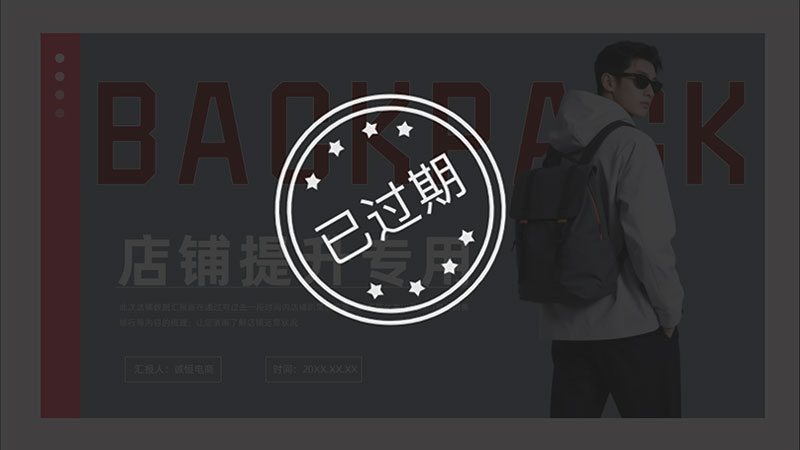 箱包皮具天猫店铺提升PPT模板No.86